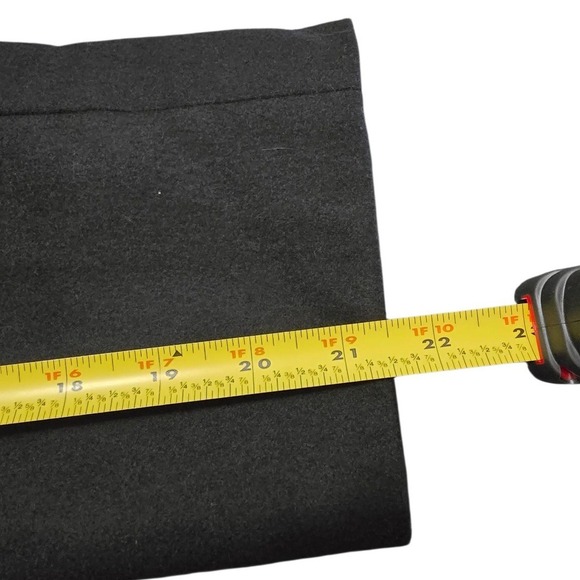 Harve Benard Vintage Black Long A-Line Wool Blend Coat Sz 10 - Picture 14 of 16